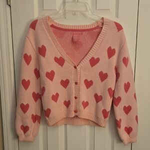 Isaac Mizrahi Pink Heart Sweater